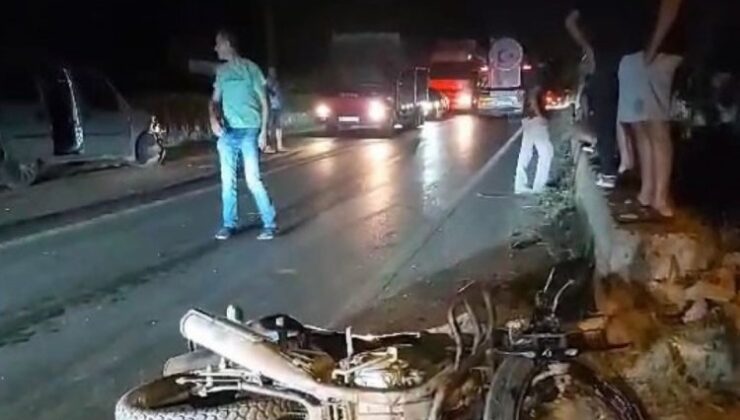 Bursa’da feci kaza! Motorsiklet ve otomobil kafa kafaya girdi