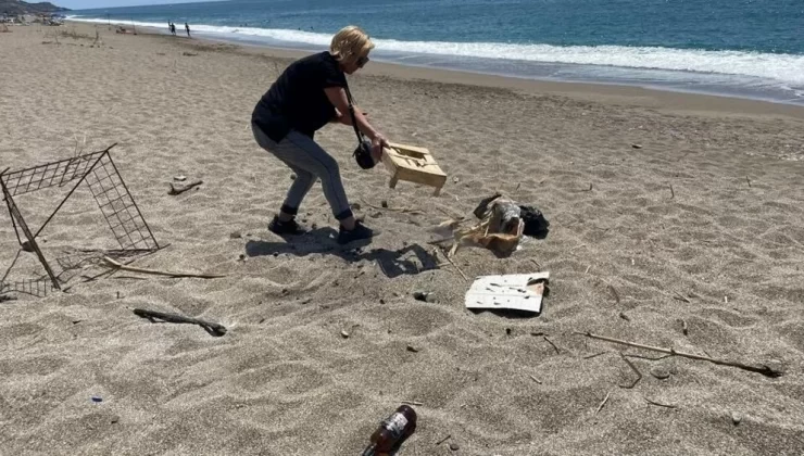 Caretta caretta yuvasının üstünde mangal yaptılar!