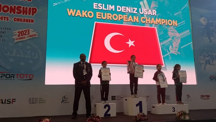 Minik sporcudan Avrupa’da altın madalya!