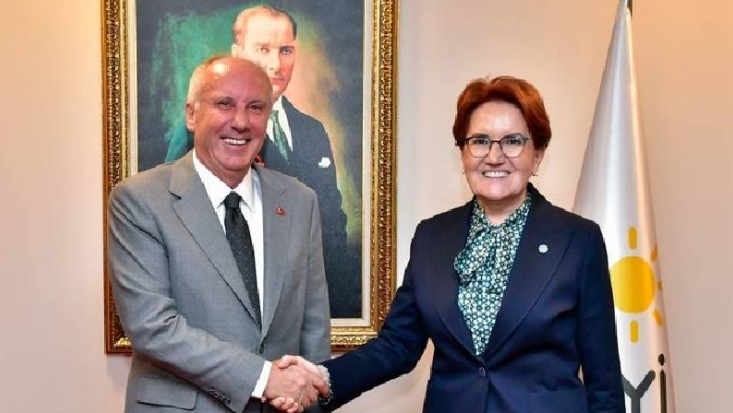 Meral Akşener ve Muharrem İnce görüşmesinden ilk kare