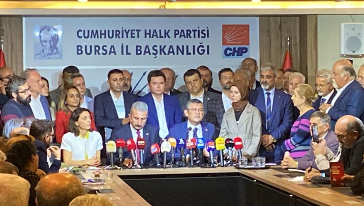 Özgür Özel Bursa’da! ‘Vefasızlık yaparak süreci yürütmeyeceğiz’