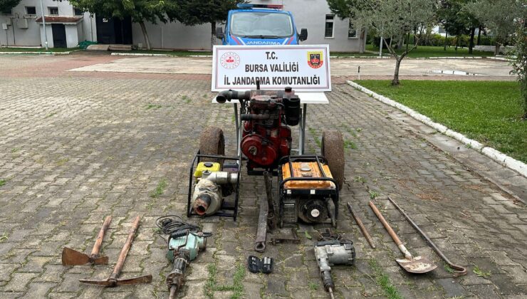 Bursa’da jandarma baskını! Metrelerce derinlikte kazı yaptılar…