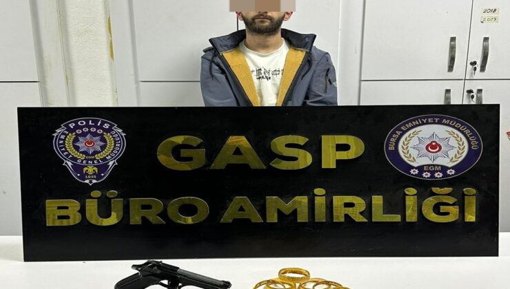 Bursa’da kar maskeli soyguncu 24 saat geçmeden yakalandı!