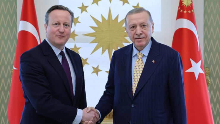 Cumhurbaşkanı Erdoğan İngiltere Dışişleri Bakanı Cameron’ı kabul etti