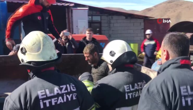 Elazığ’da maden ocağında göçük! 2 işçi kurtarıldı, 2 işçi göçük altında