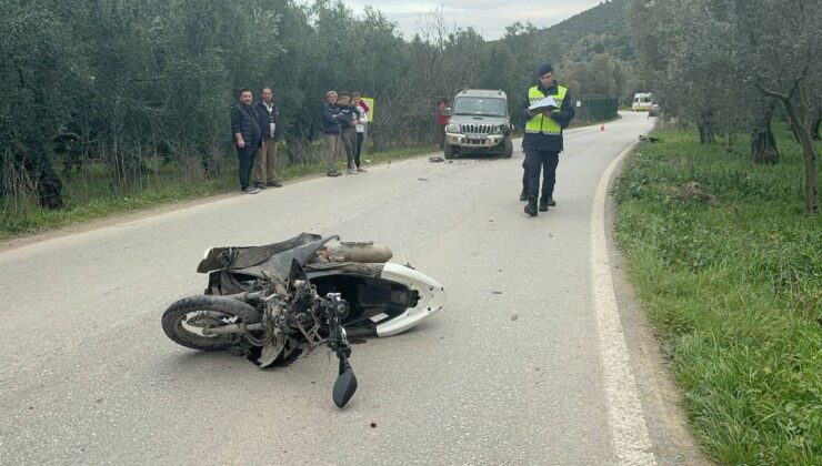 Bursa’da motosiklet cipe çarptı: 1 ölü