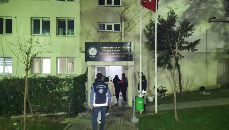 Bursa’da çalışma izni olmayan 8 yabancı uyruklu yakalandı