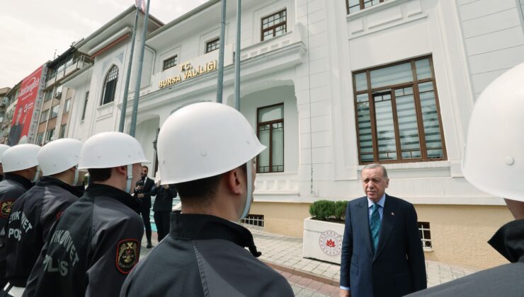 Erdoğan Bursa Valiliği’ni ziyaret etti
