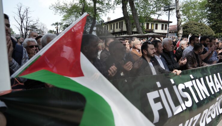 Bursa’da Gazze’de hayatını kaybedenler için gıyabi cenaze namazı kılındı