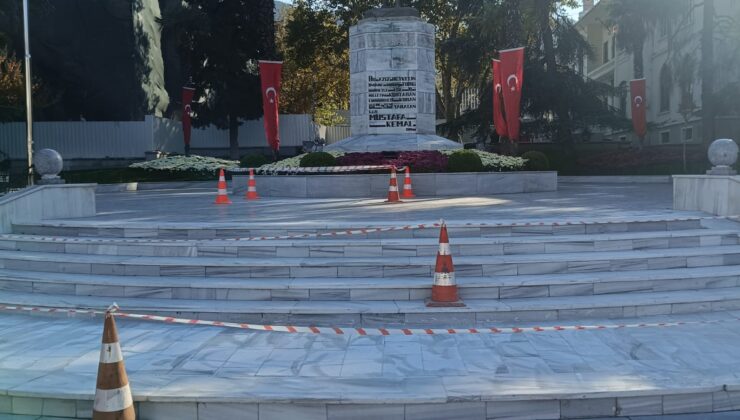 Büyükşehir’den Atatürk Anıtı’na bakım