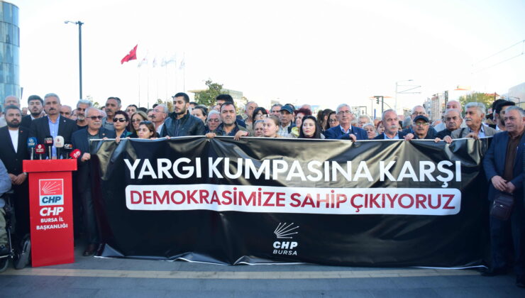 Ahmet Özer’in tutuklanmasına CHP Bursa’dan protesto